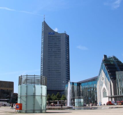 Augustusplatz i współczesna architektura centrum Lipska