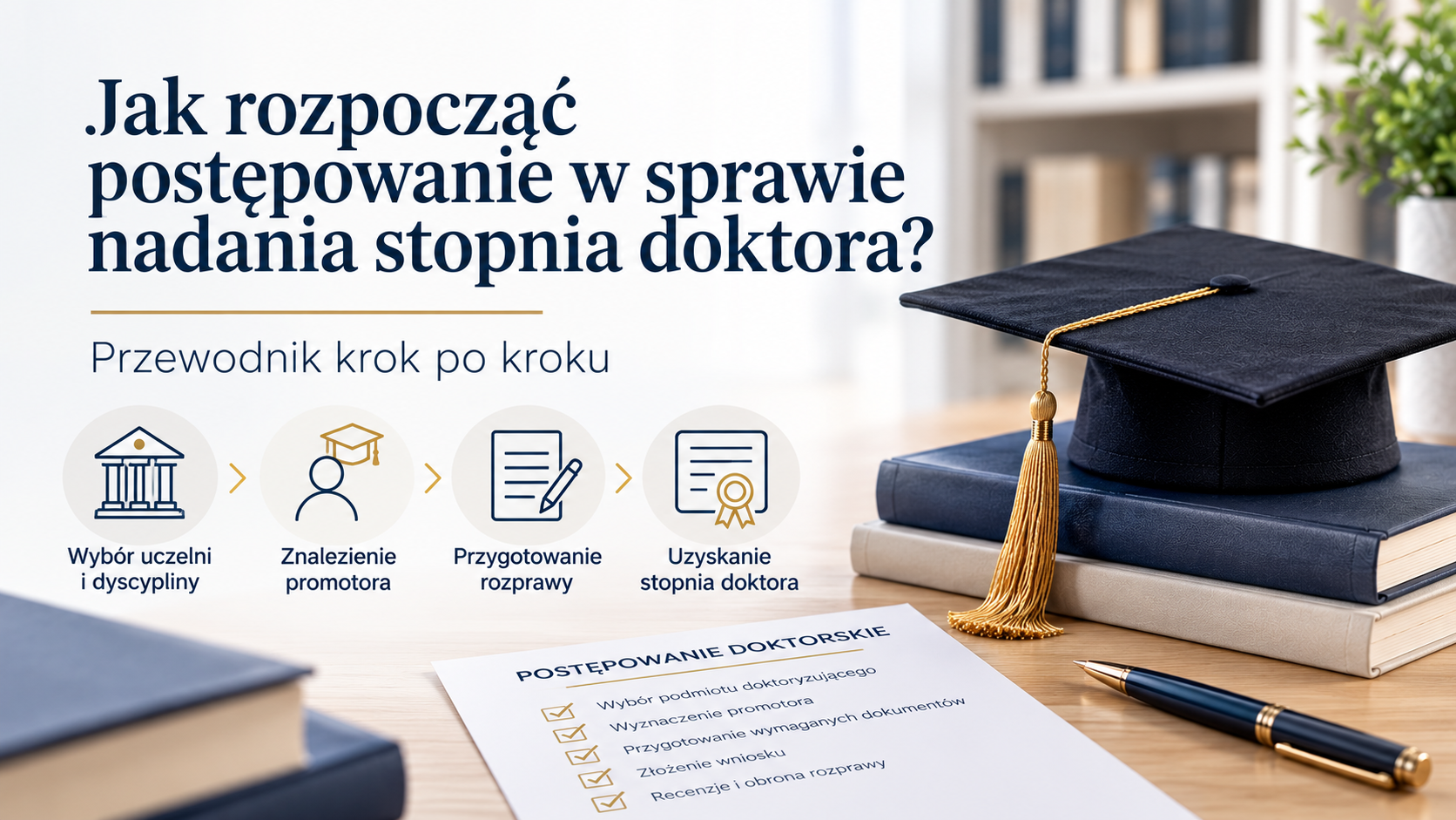 Jak rozpocząć postępowanie w sprawie nadania stopnia doktora
