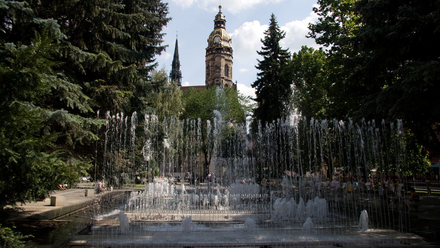 Katedra św. Elżbiety w centrum Koszyc