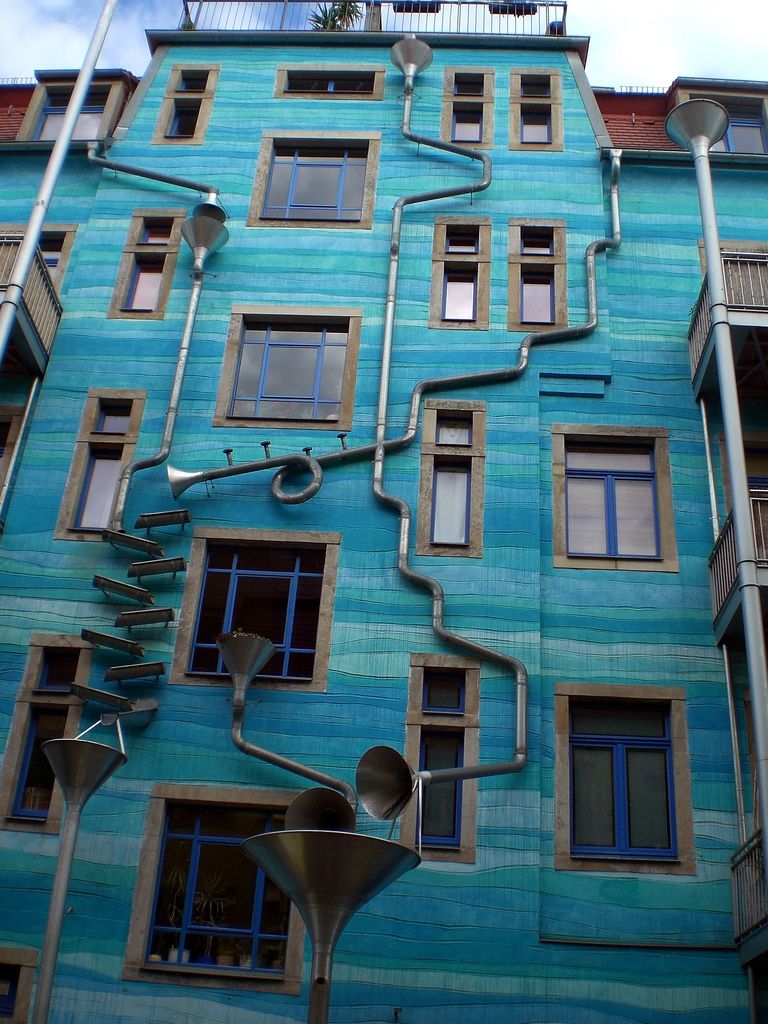 Kunsthofpassage w dzielnicy Neustadt w Dreźnie