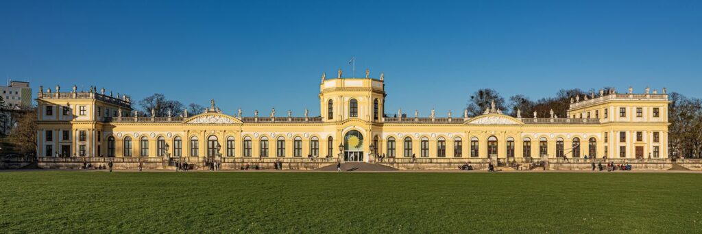 Oranżeria w parku Karlsaue w Kassel