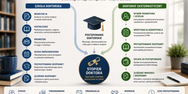 Szkoła doktorska a doktorat eksternistyczny – najważniejsze różnice