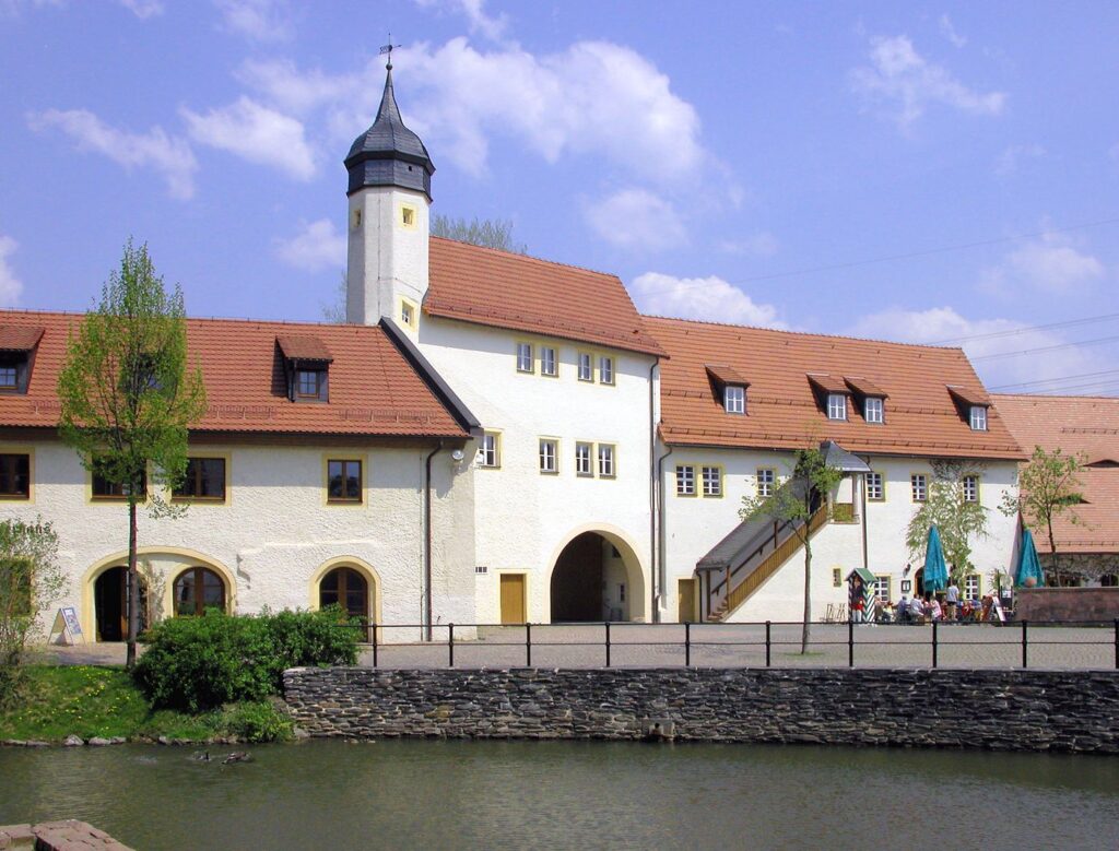 Wasserschloss Klaffenbach na obrzeżach Chemnitz